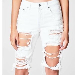 Carmar Othello high rise ripped jean Bermuda short